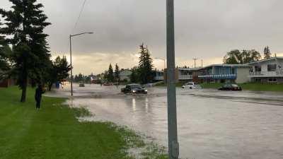 Centre street and 64 avenue