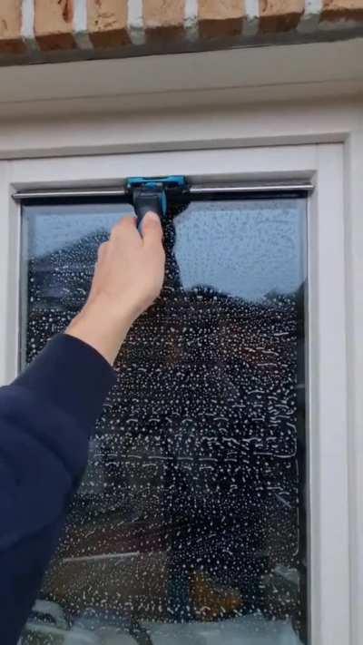 Squeegee meets window