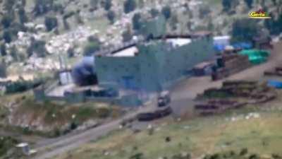 PKK takes out a Turkish army M60 tank with a ATGM