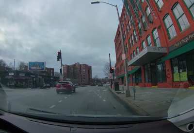 4 cars, 1 red light [OC]