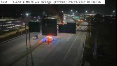 Iowa DOT Cam Shows Speeder Crashing Into Innocent Driver Causing Explosion & Fire (3 Angles)