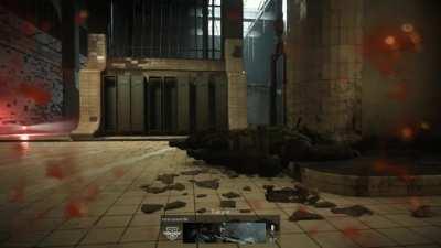 I died by Throwing knife. Lucky shot