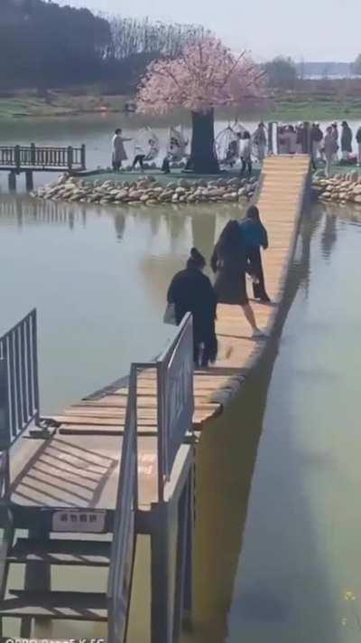 WCGW Jumping on the bridge
