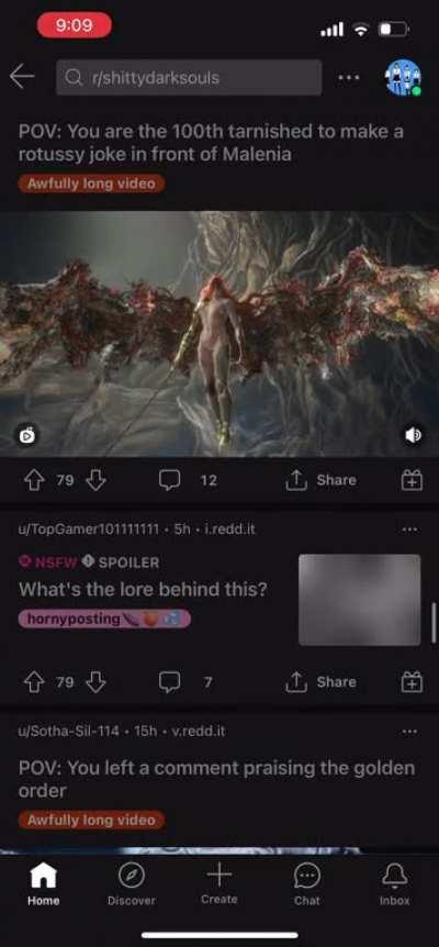 Thank you r/shittydarksouls, for all the women verbally abusing me 🥰🥰