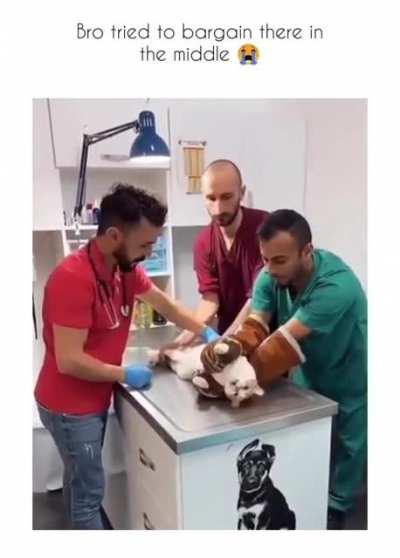 He tried negotiating lol