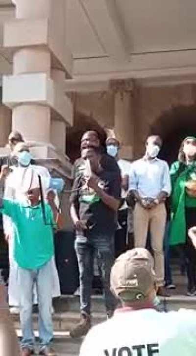 'One settler, one bullet' 'One Indian, one bullet' EFF Jackie Shandu at Durban City Hall 29/07/21