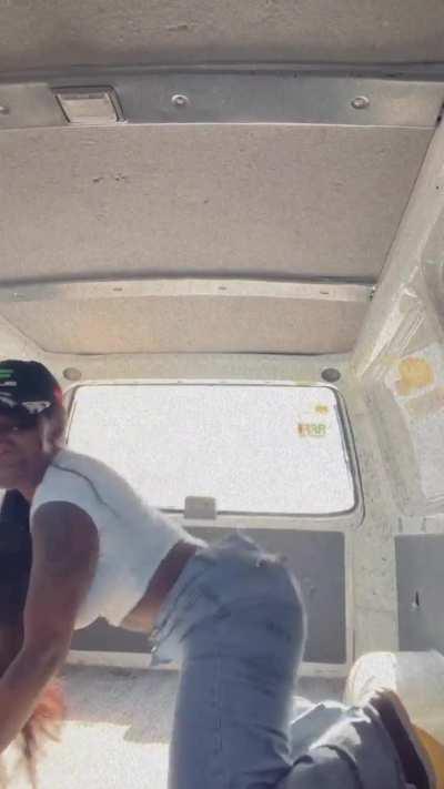 me in a van lol