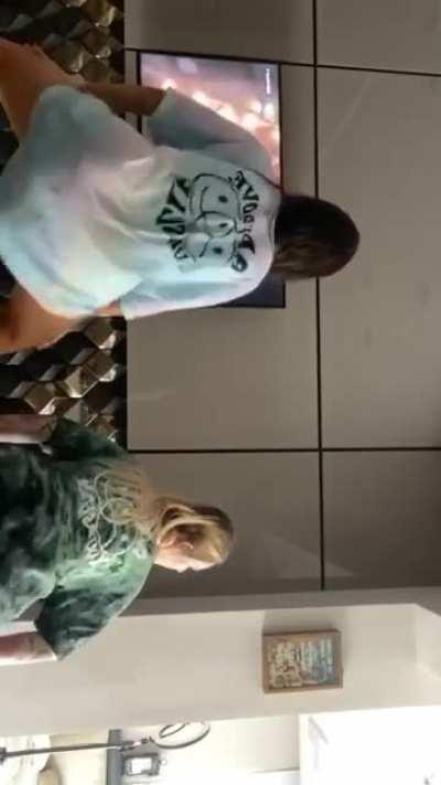 Twerking with a friend!