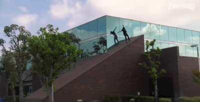 Madman on a skateboard