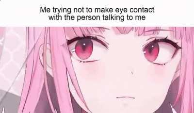 I have something in my eye.