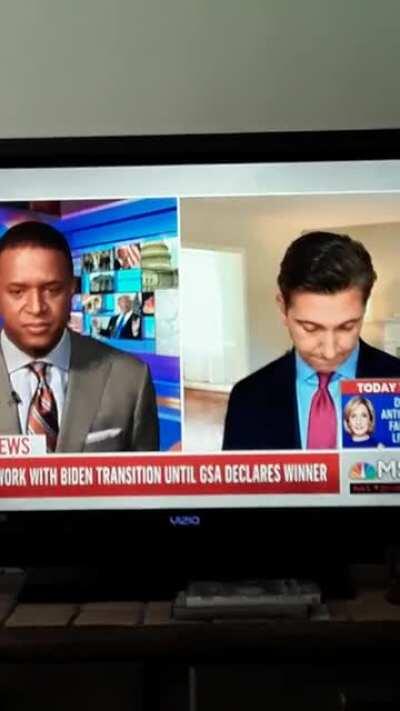 So this just happened live on MSNBC. Pardon my cackle.