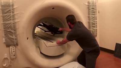 This is why metal is not allowed during an MRI