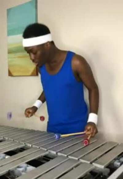 Trap beats and a xylophone