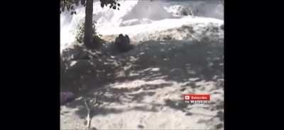 French Foreign Legionnaires come under heavy DShK machine gun fire in Afghanistan