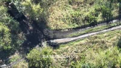 A female drone operator from K-2 Battalion (54th Mechanized Brigade) destroys three Russian tanks, a BMP, an MT-LB and a Ural truck in one night, using drone-dropped grenades