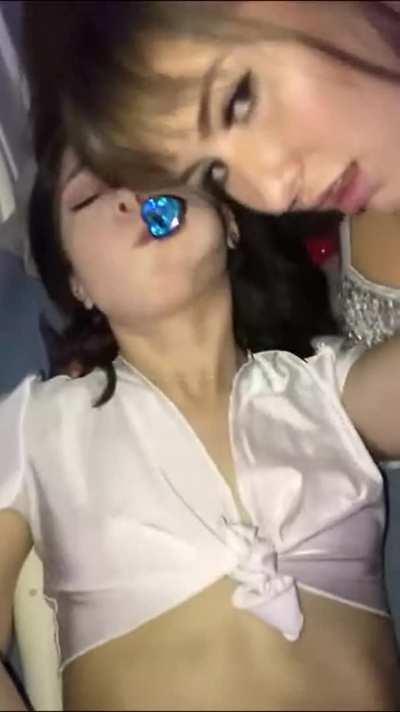 Jane Wilde And Paige Owens Ahead Of A Shot