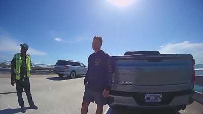 ‘ICE agent’ asks Black cop if he’s Haitian after being pulled over for driving drunk with his children in the car