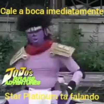 Star Platinum está falando