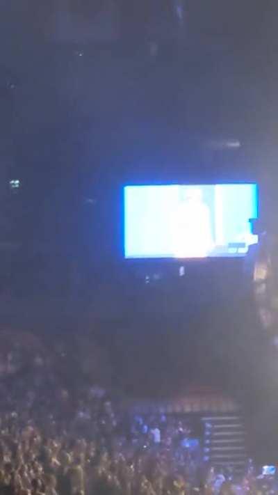 Someone gave Tyler a cheese danish at the Toronto show last night