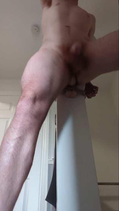 Oh, hey, it's been a while. Look what this massive dildo does for me [35M]