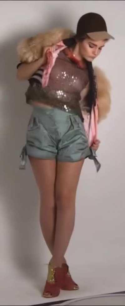 Emma Watson - Elle UK 2011 BTS 7 of 8 - Looped, Cropped, Slowed, Dain'd, AI'd and Brightened