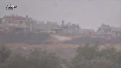 Opposition BGM-71 TOW strike on a Syrian Army tank outside of Morek - 10/23/2015