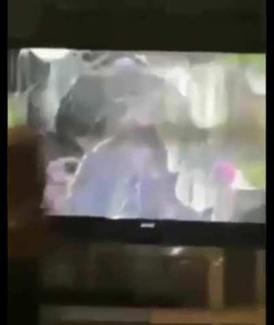 Smashing and then shooting the TV because the Cowboys lost