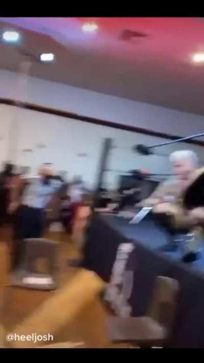 Amateur wrestler risks serious injury for a small crowd