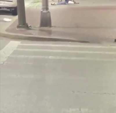 Guy pulls out a bat and gets his ass handed to him in Baltimore