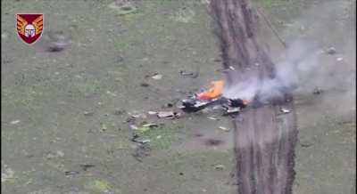 Archival- FPV Drone Strike Causes Catastrophic Explosion of a Russian 