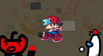 Pissed snoo is doing a rap battle against amoung us boyfriend and boyfriend look surprised