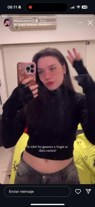 El ombligo de mica Suárez no puede ser más lindo😍