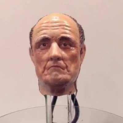 Rudy Giuliani drip fountain by Kvnorlly (2021)