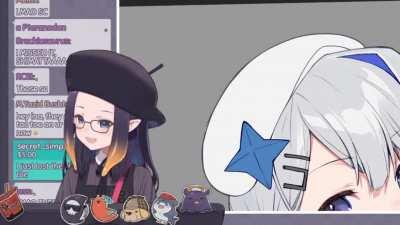 Ina catches Chat playing Tic-Tac-Toe on her Forehead [clip]