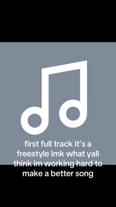 my first full song i freestyles