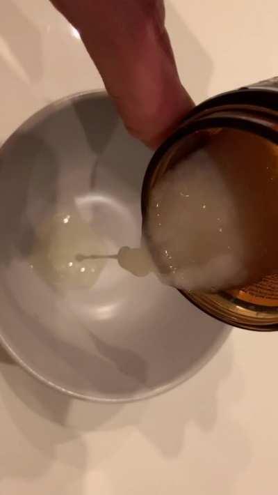 Morning cum in a bowl