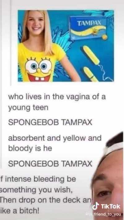 spongebob tampax
