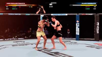 Brutal open stance finish