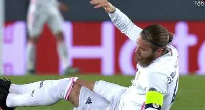 Ramos reaction to vini miss
