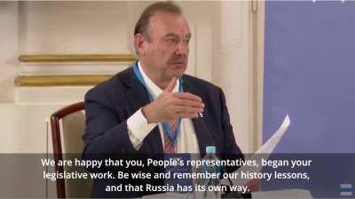 During the Congress of People's Deputies of Russia, Freedom of Russia Legion fighter 