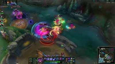 Irelia pentakill vs double silence to win off a game (gold 1/plat 4 euw elo)