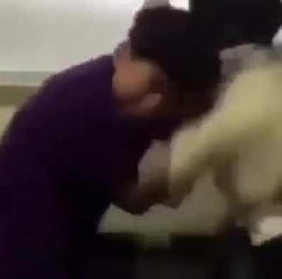 man was just trying to take a shit