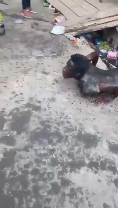 He's gonna give hepatitis to that sludge.