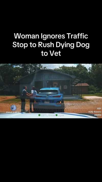 “I don’t give a sh*t!” Woman assaulted/arrested by American police for trying to take her dying dog to the vet.