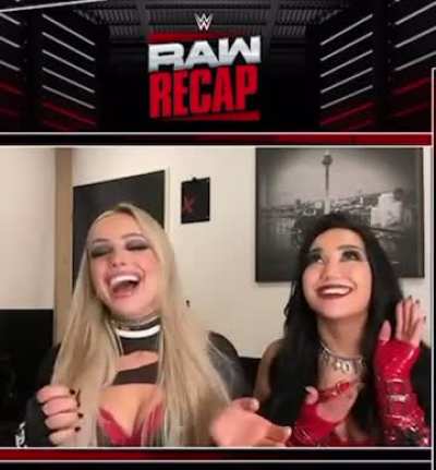 Liv & Roxanne during Raw recap, 1.12.2026