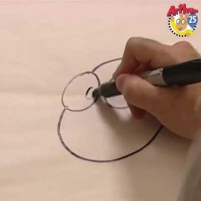 ARTHUR creator Marc Brown gives a 30-second tutorial on how to draw the PBS KIDS aardvark