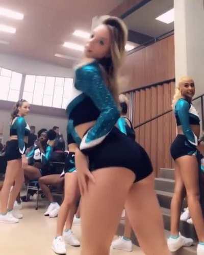 Sydney Sweeney as a cheerleader is something I didn't know I needed to see