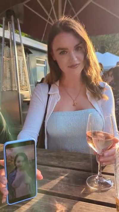 I hope the people sat next to me didn't see!