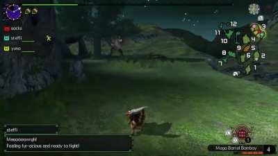 Eat bombs. Can't believe her fireball didn't hit me.