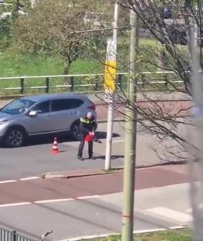 To separate two traffic cones